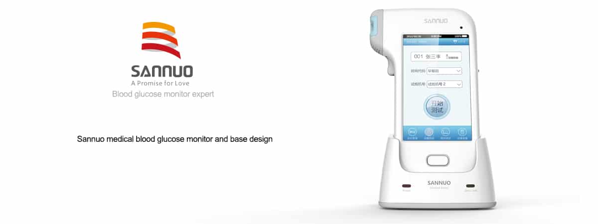 Sinocare Medical Glucometer and Base