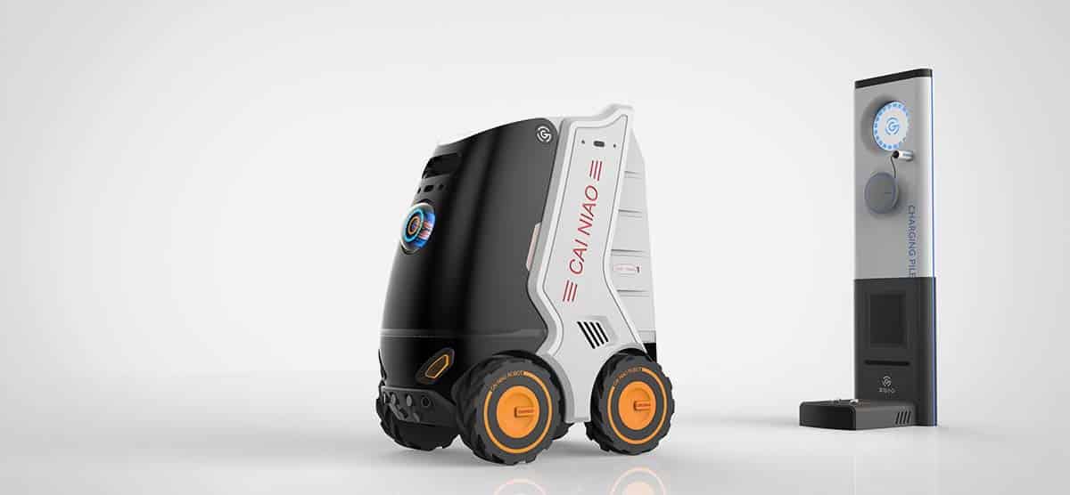 Alibaba Cainiao Networks Artificial Intelligent Autonomous Delivery Robot - Little G (2017)