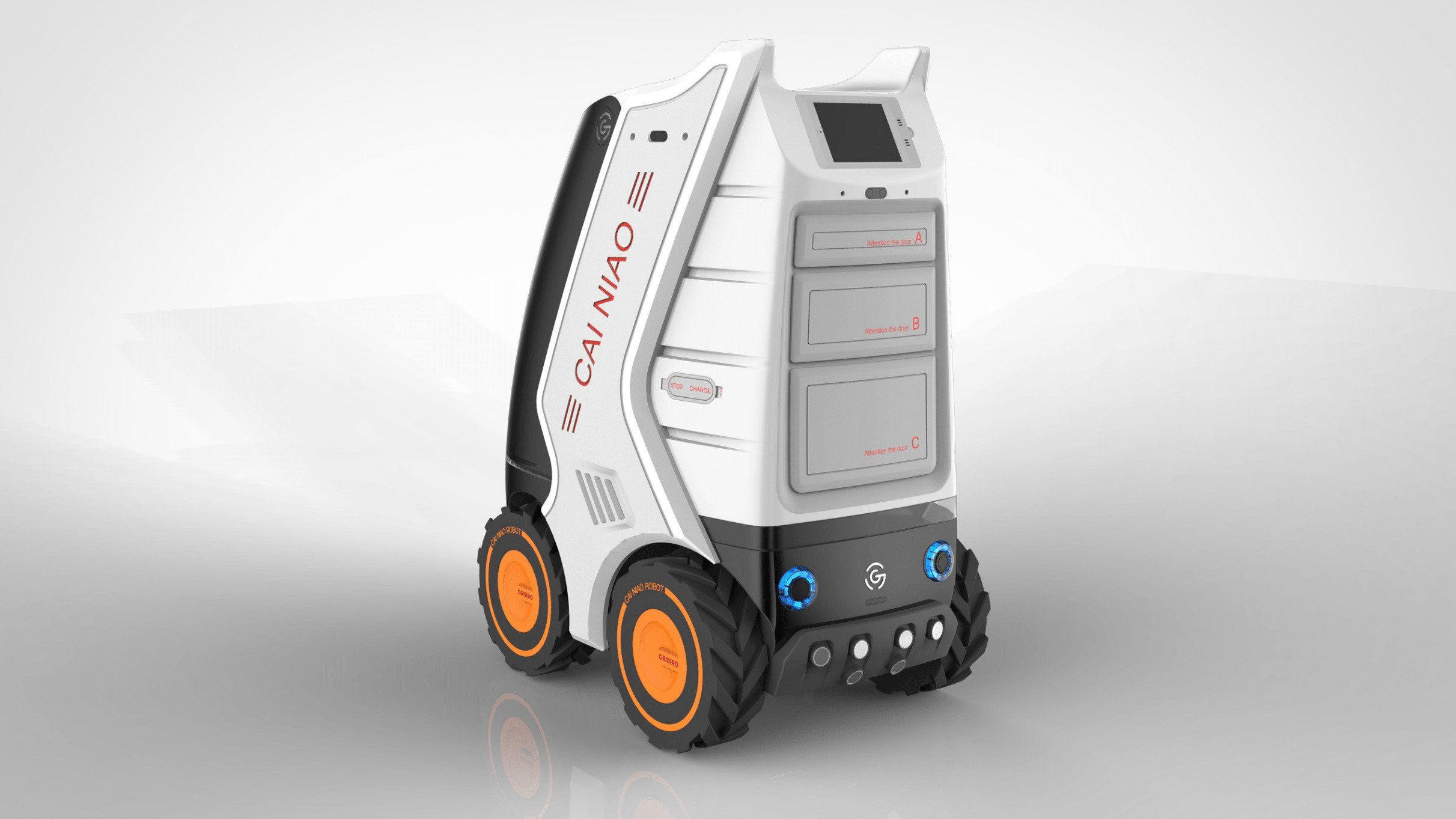 Alibaba Cainiao Networks Artificial Intelligent Autonomous Delivery Robot - Little G (2017)